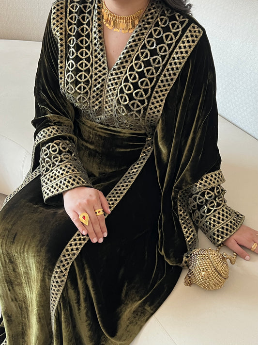DN238 - OLIVE KAFTAN