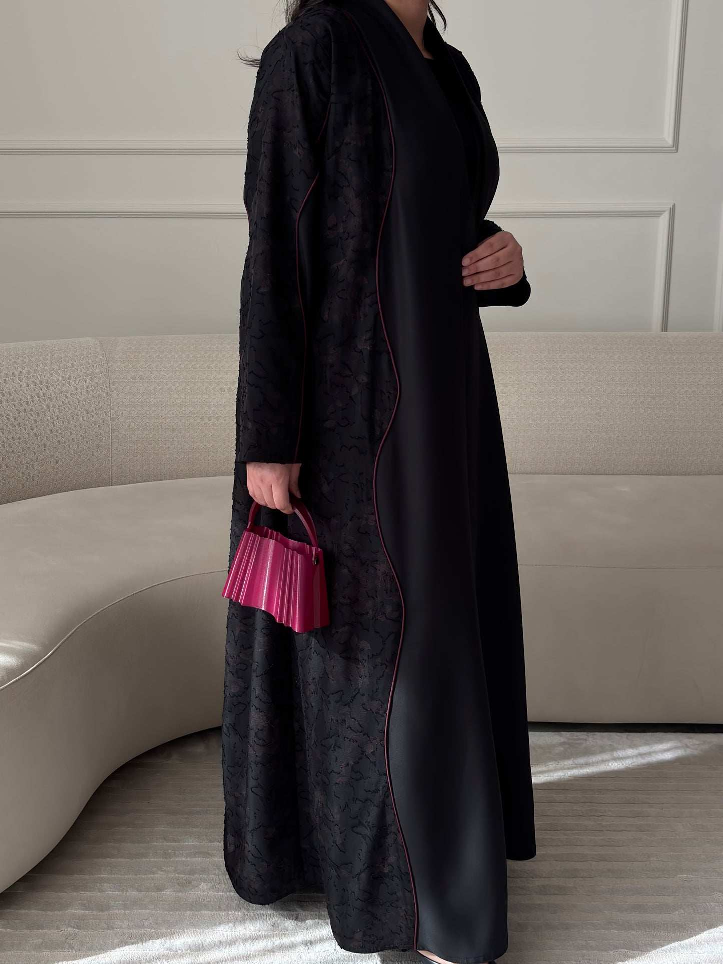 DN275 - FLORAL ABAYA