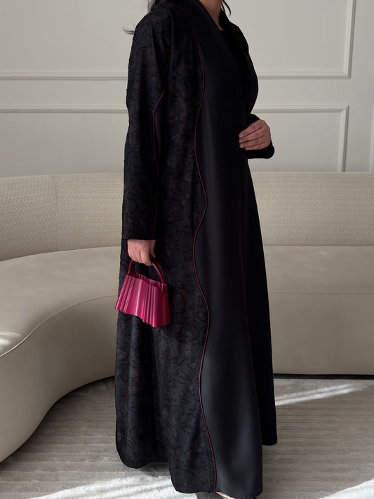 DN275 - FLORAL ABAYA