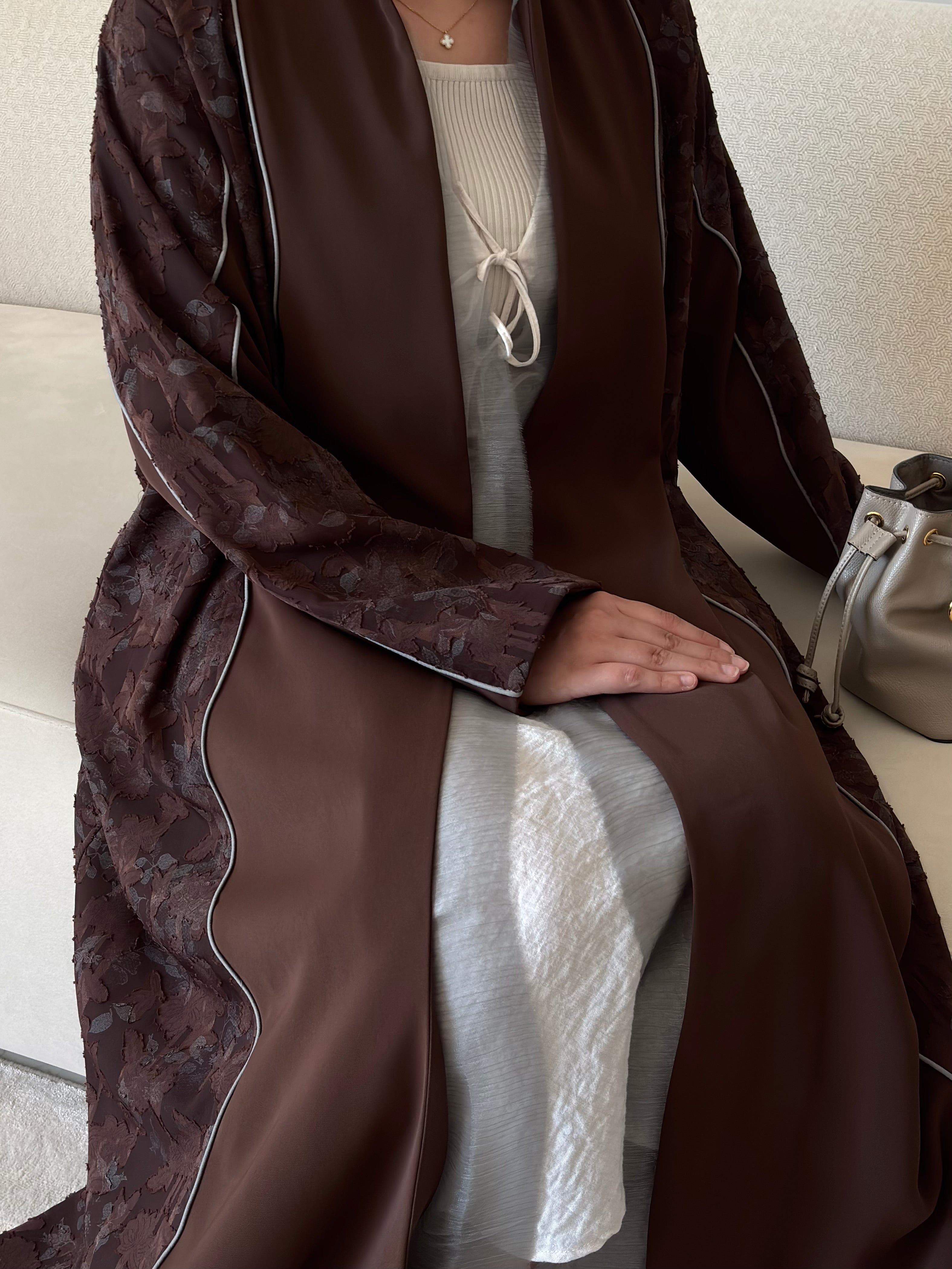 DN274 - FLORAL ABAYA
