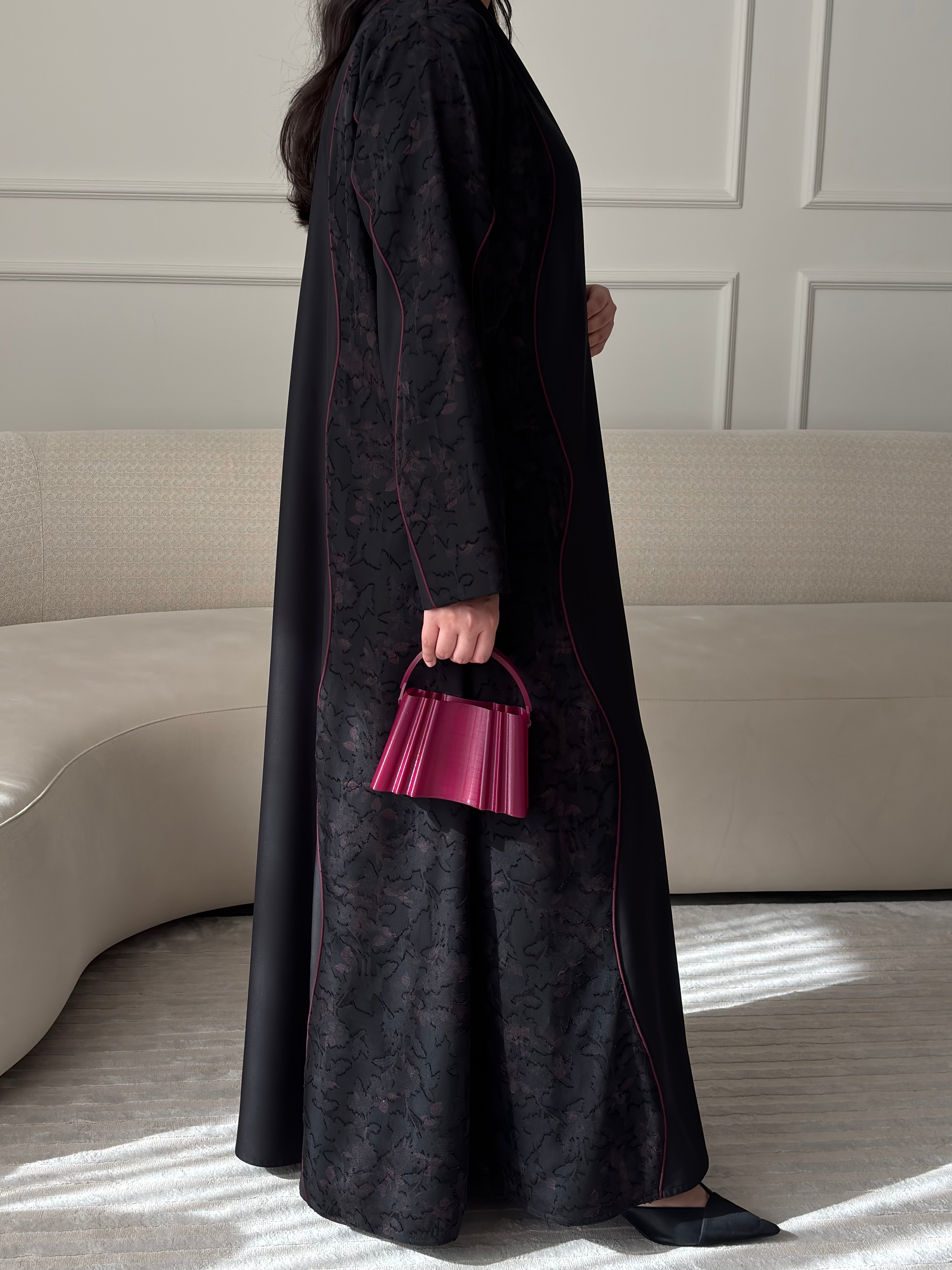 DN275 - FLORAL ABAYA