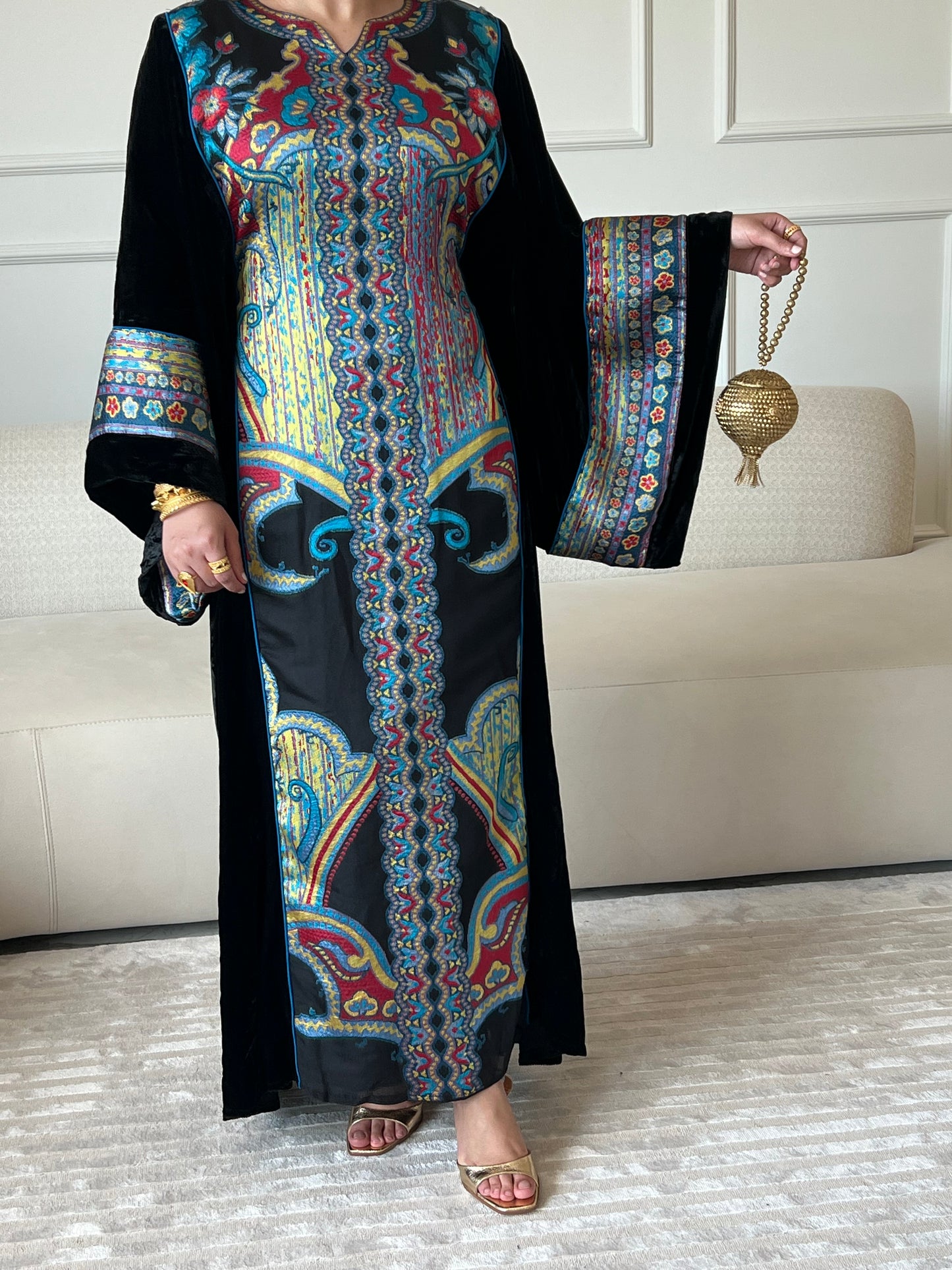 DN239 - PATTERNED KAFTAN