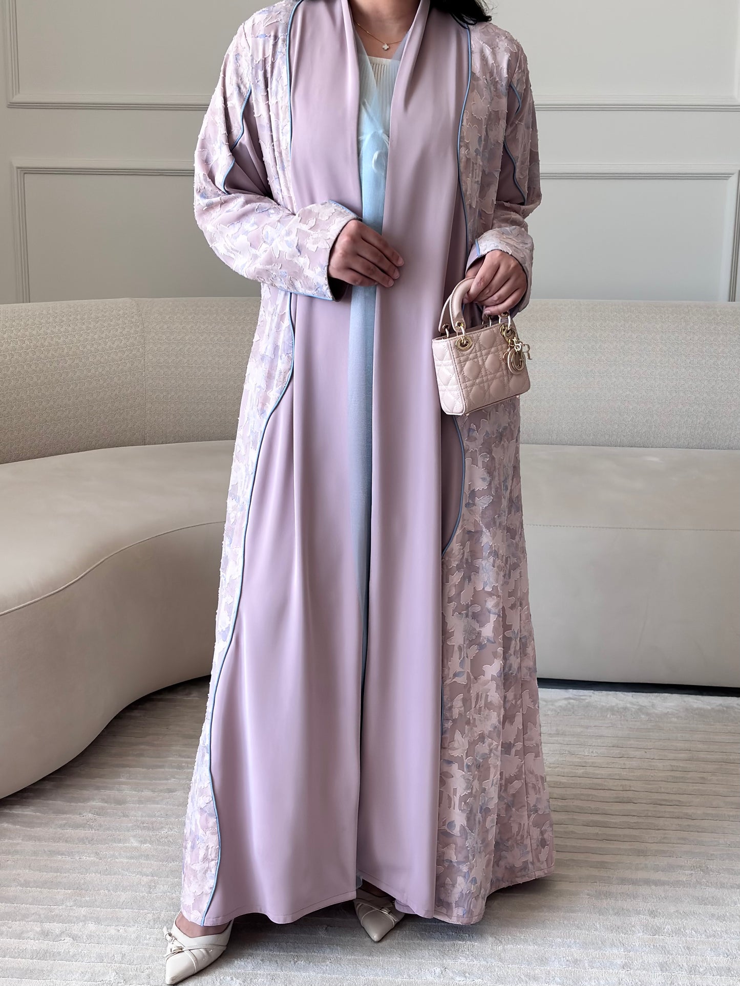 DN270 - FLORAL ABAYA