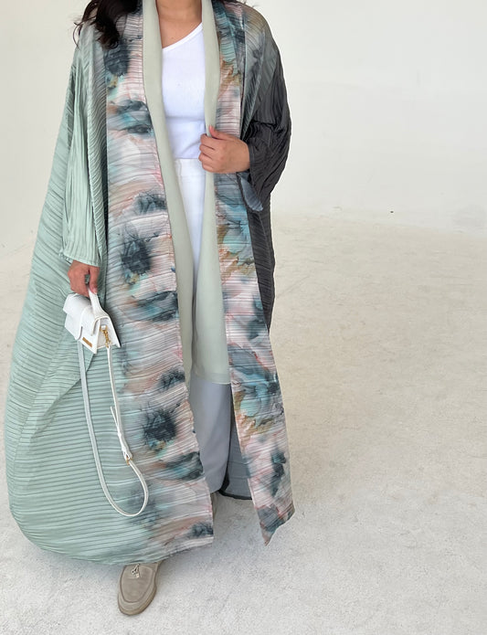 DN081 - FLORAL ABAYA