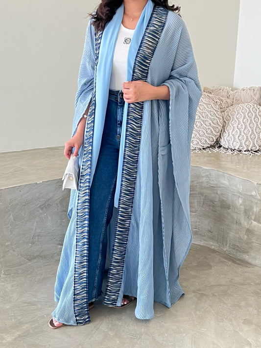 DN038 - BLUE PLEATED