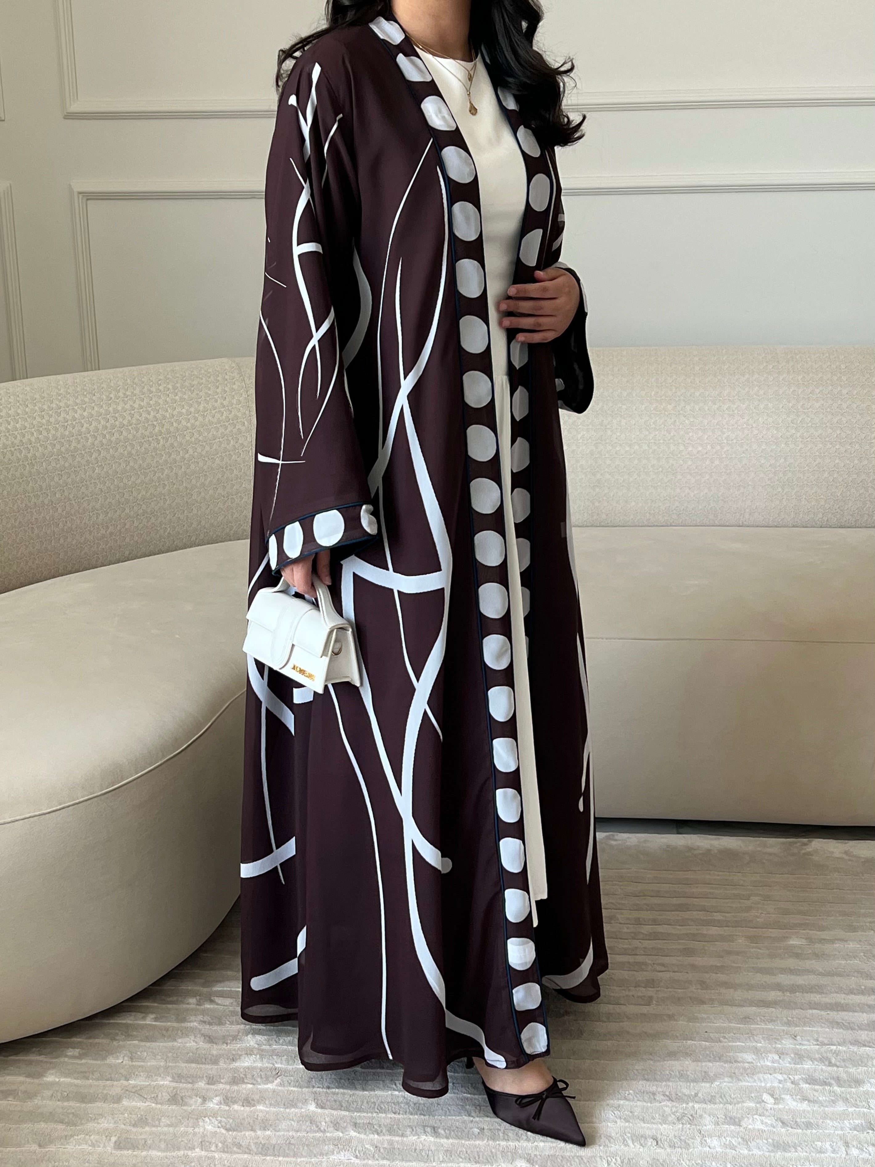 DN266 - POLKA DOT ABAYA