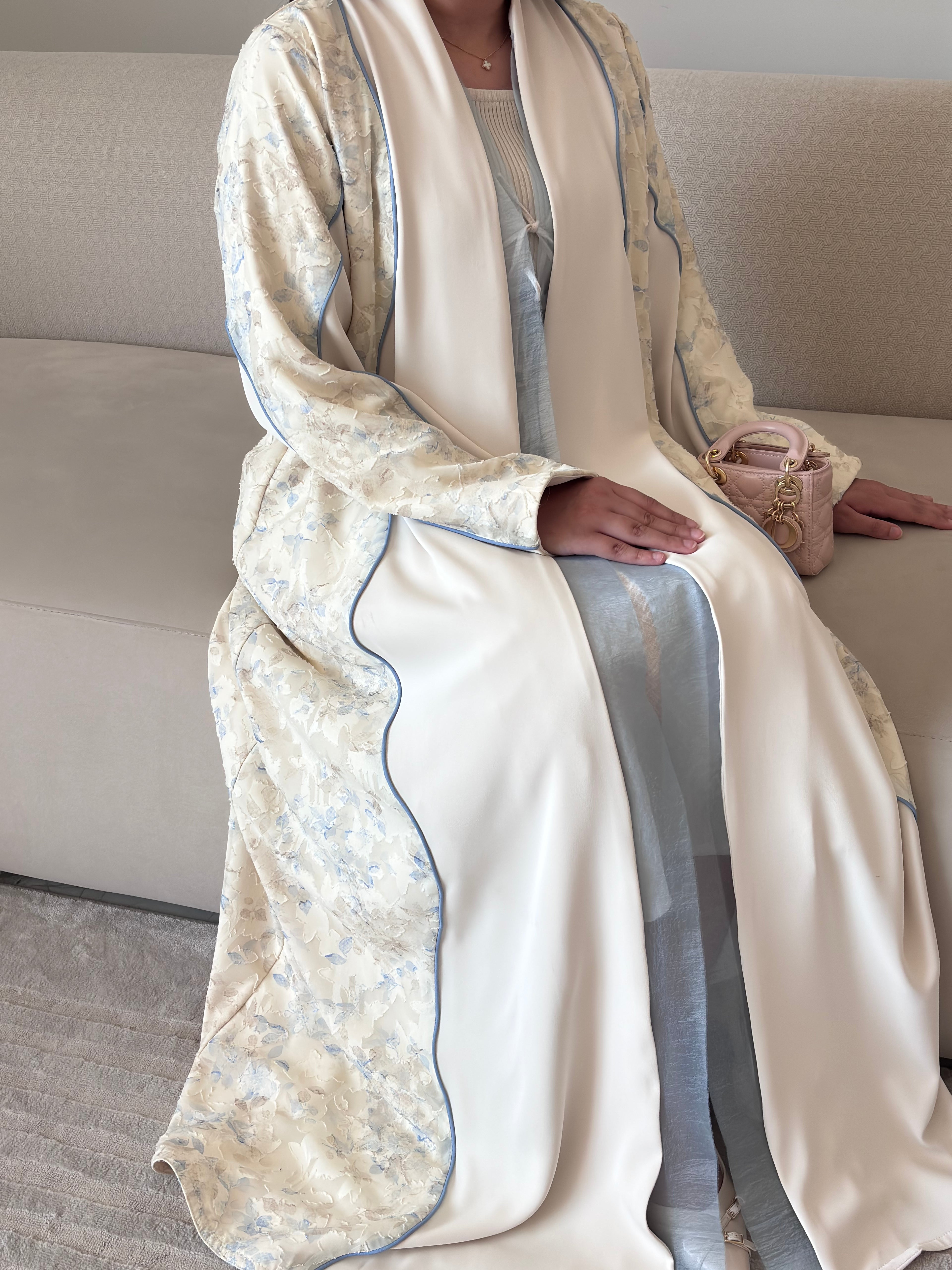 DN273 - FLORAL ABAYA