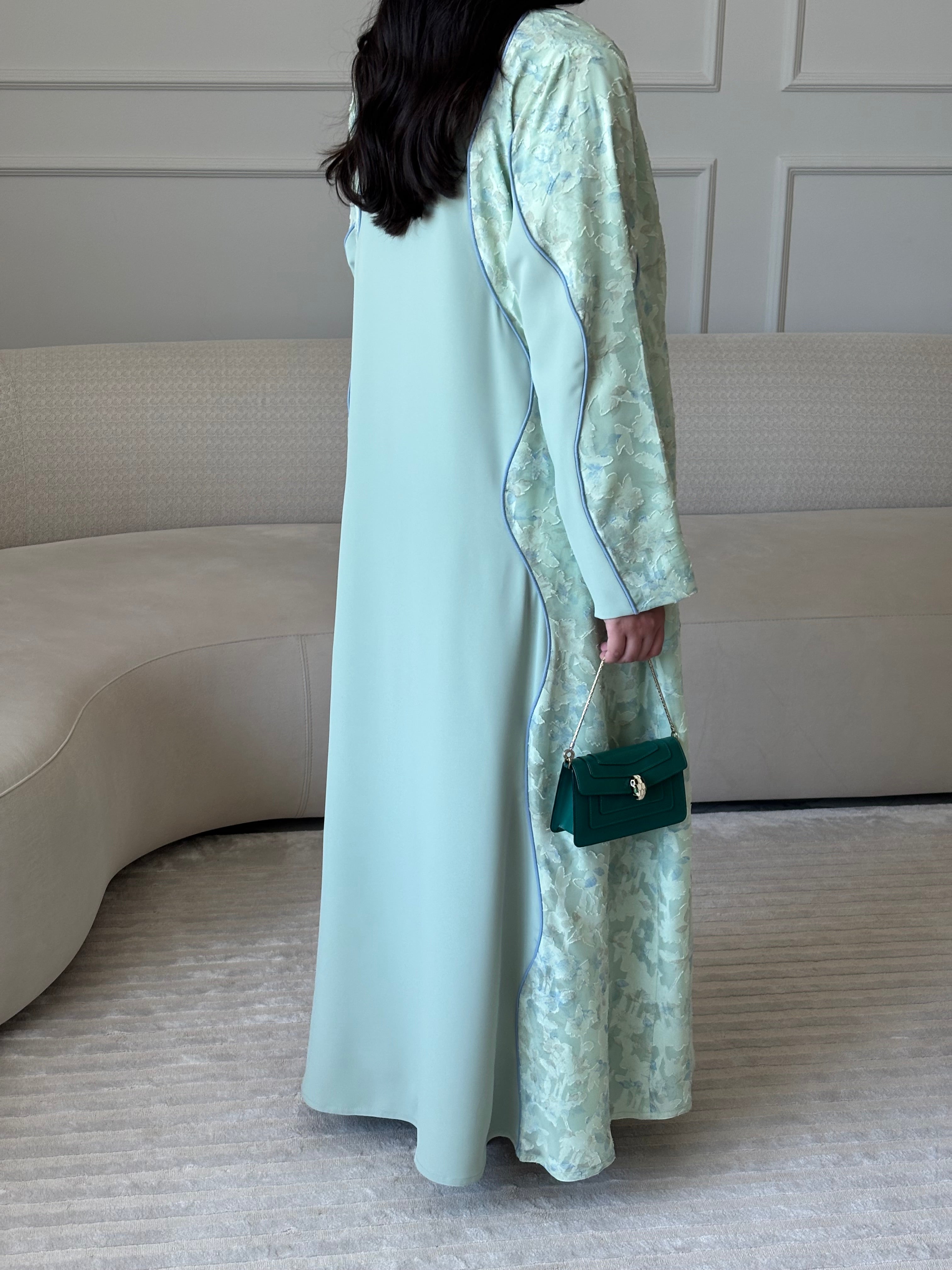 DN272 - FLORAL ABAYA