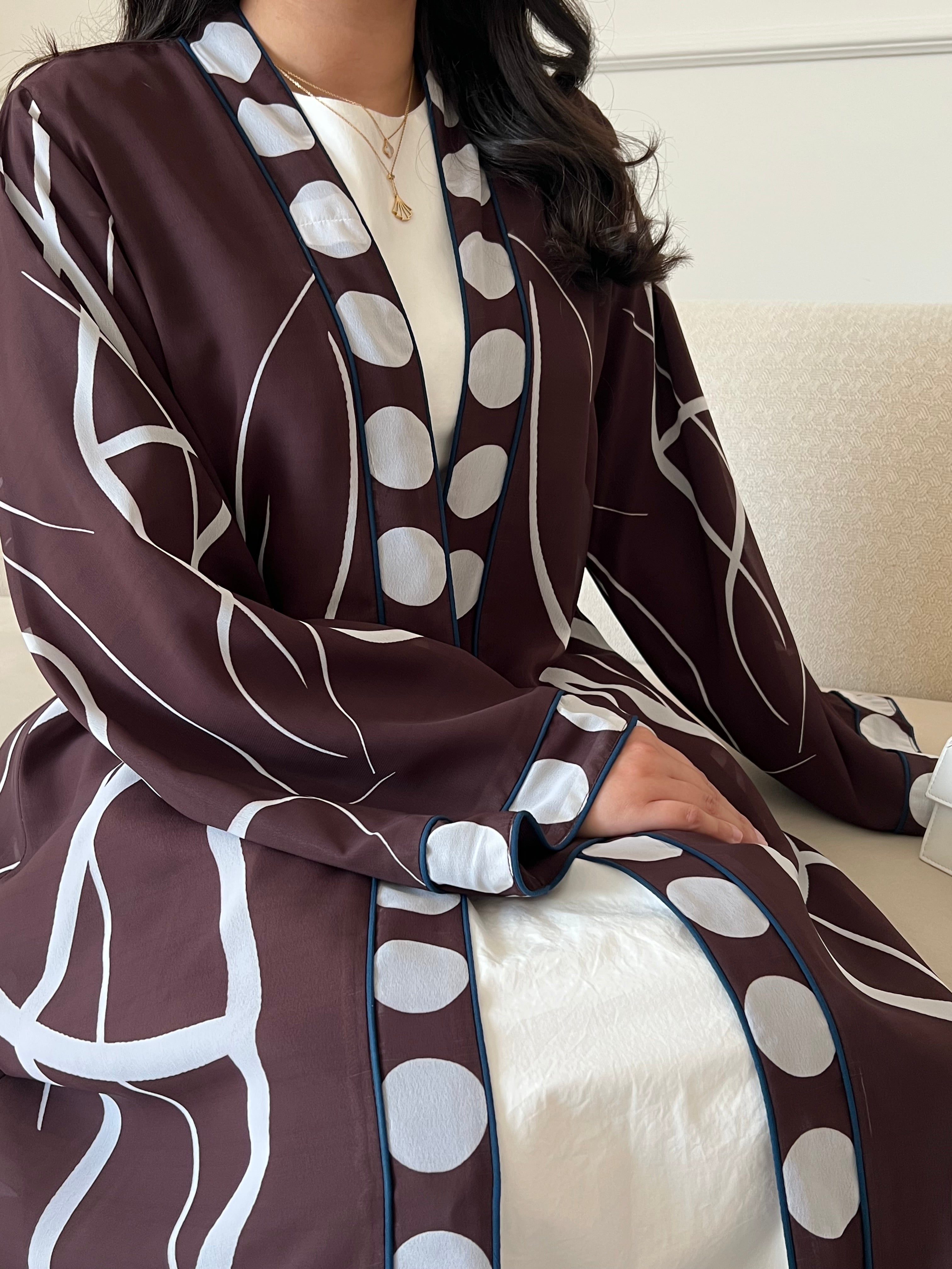 DN266 - POLKA DOT ABAYA