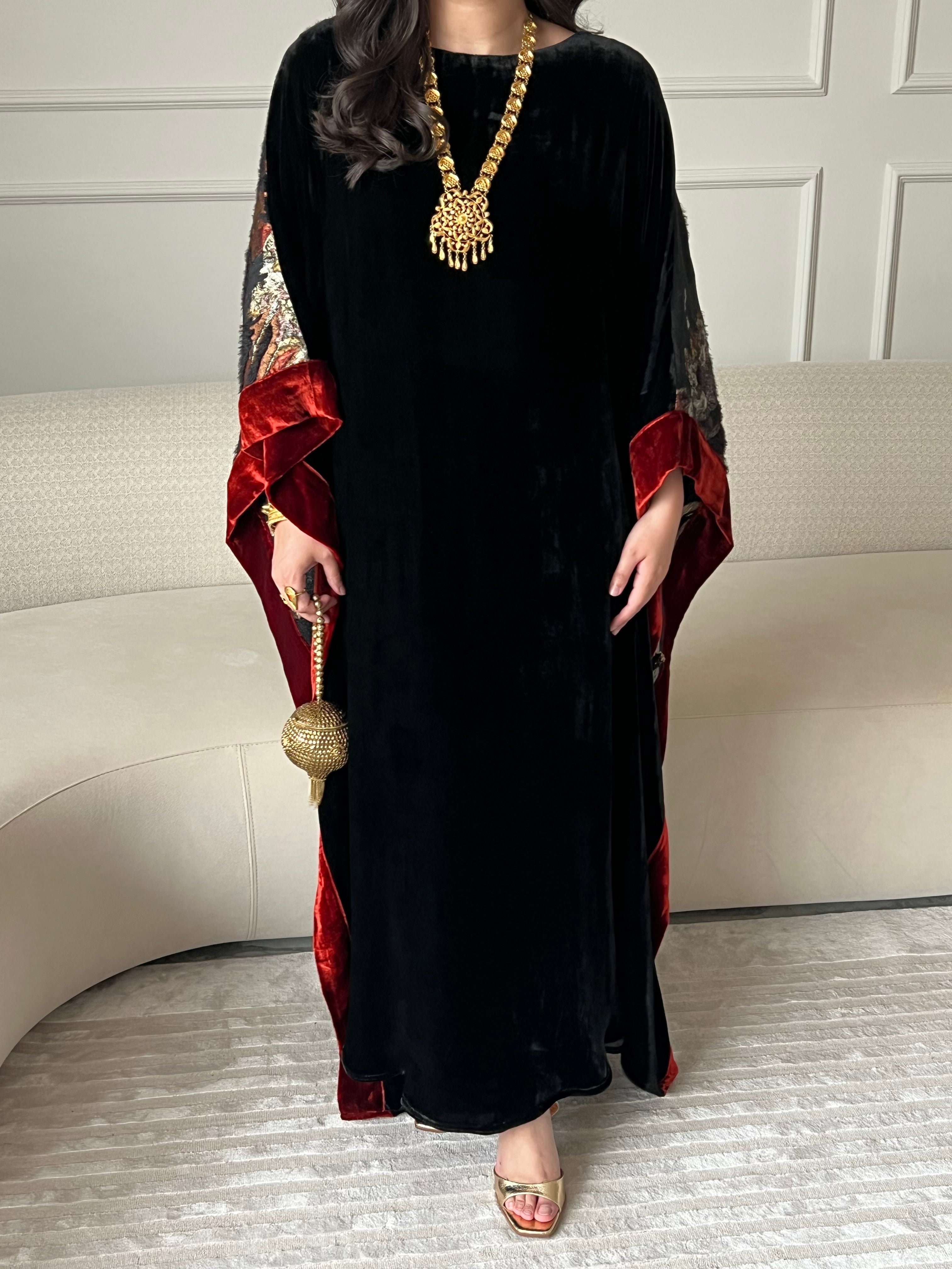 DN246 - VELVET x ORGANZA PRINT