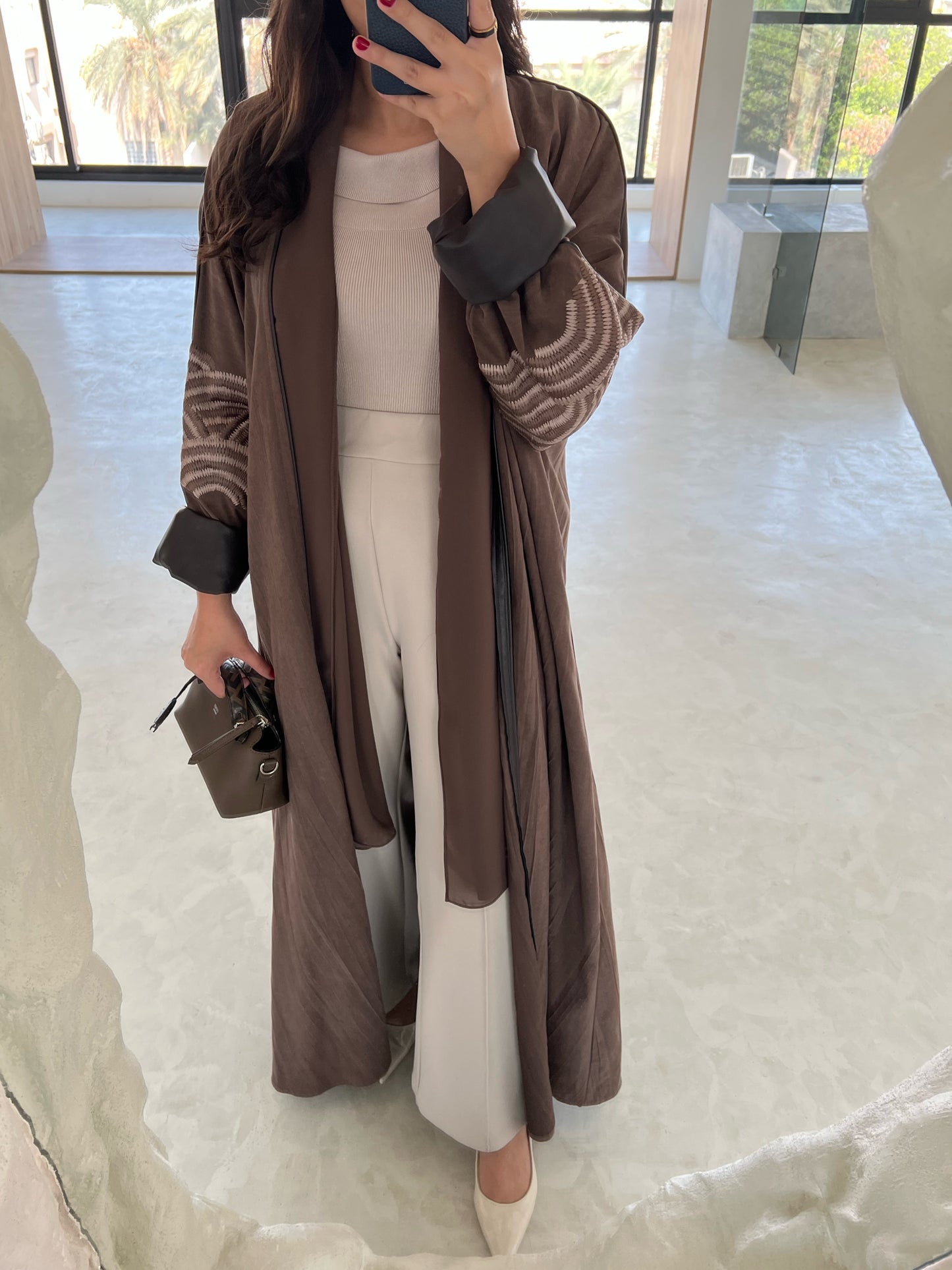 DN051 - LEATHER ABAYA