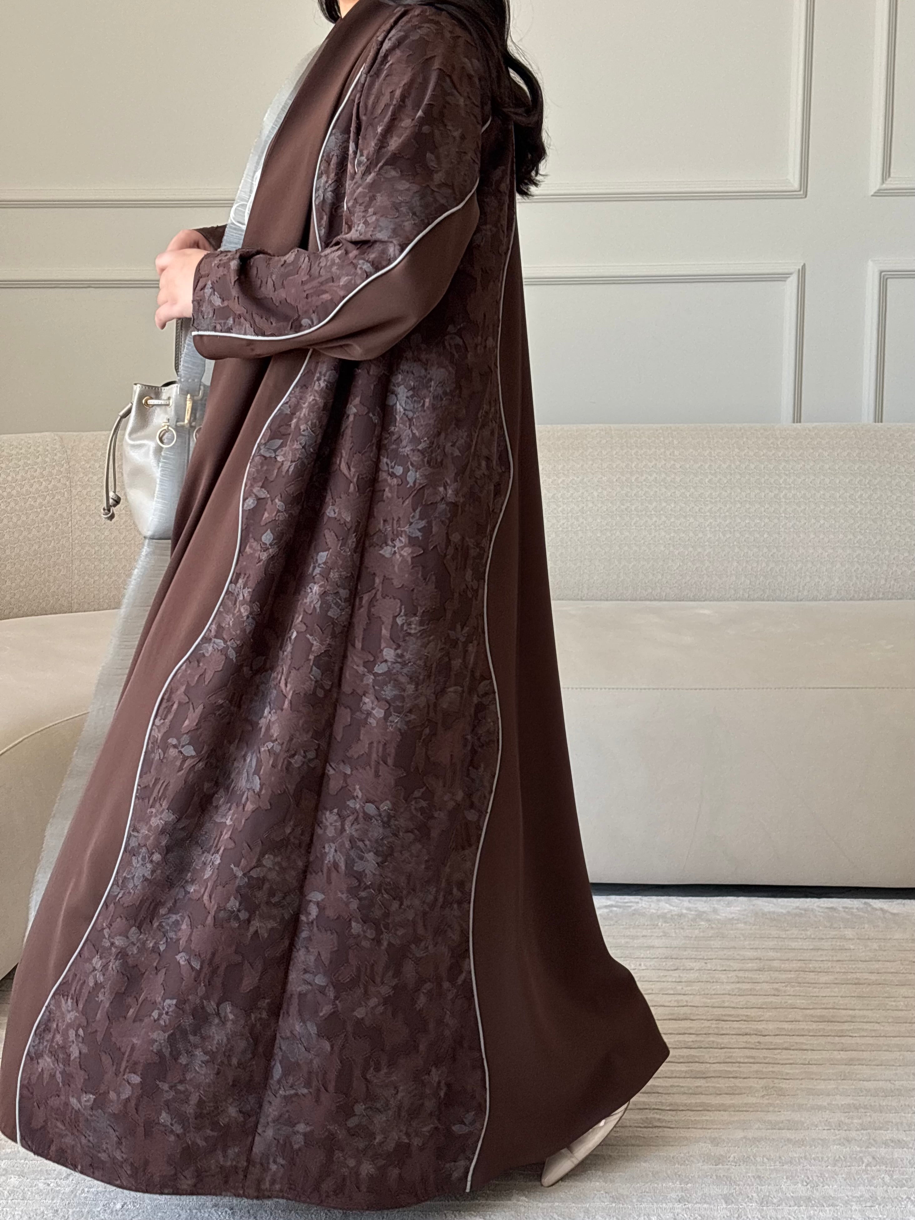 DN274 - FLORAL ABAYA