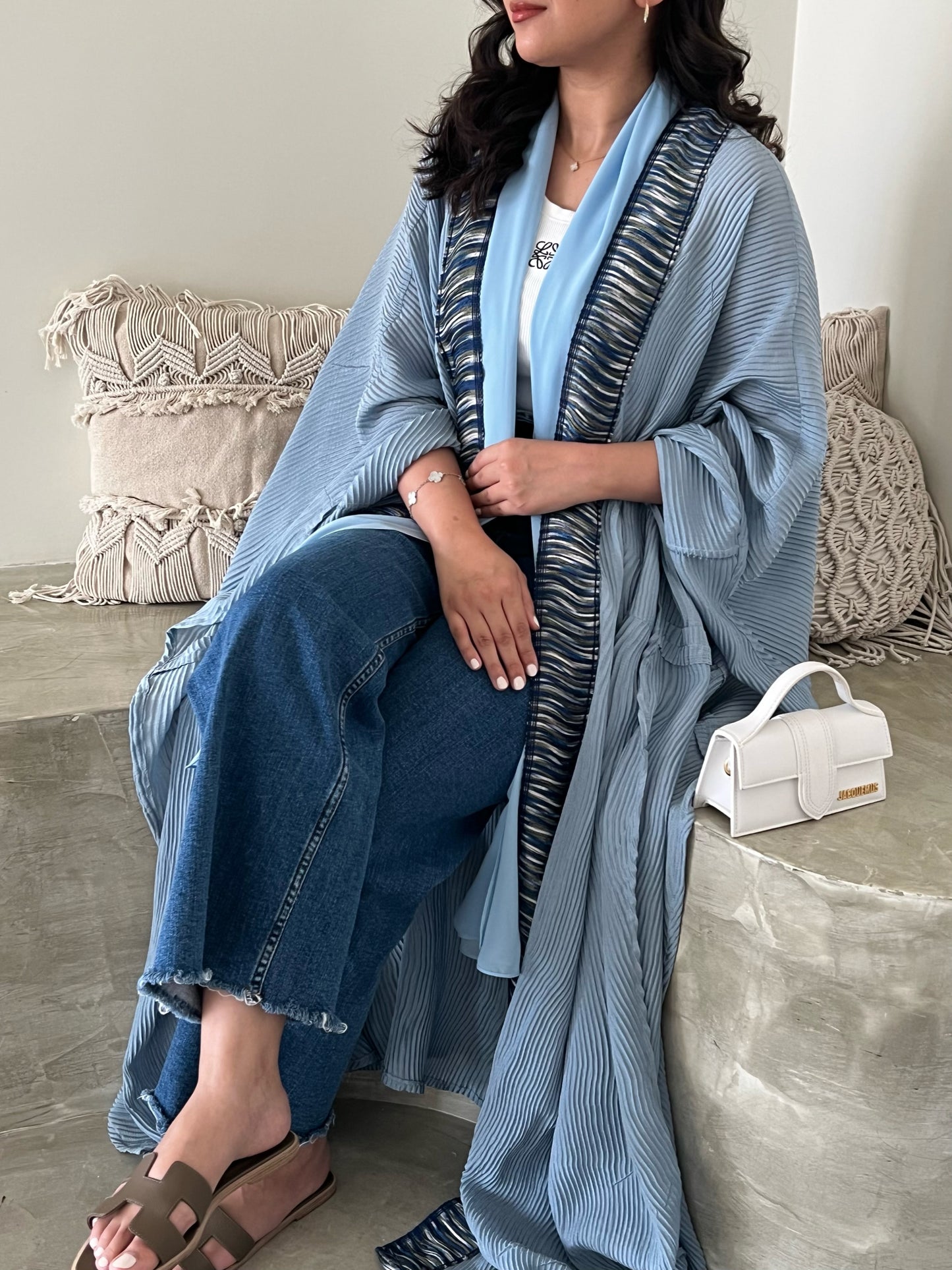 DN038 - BLUE PLEATED