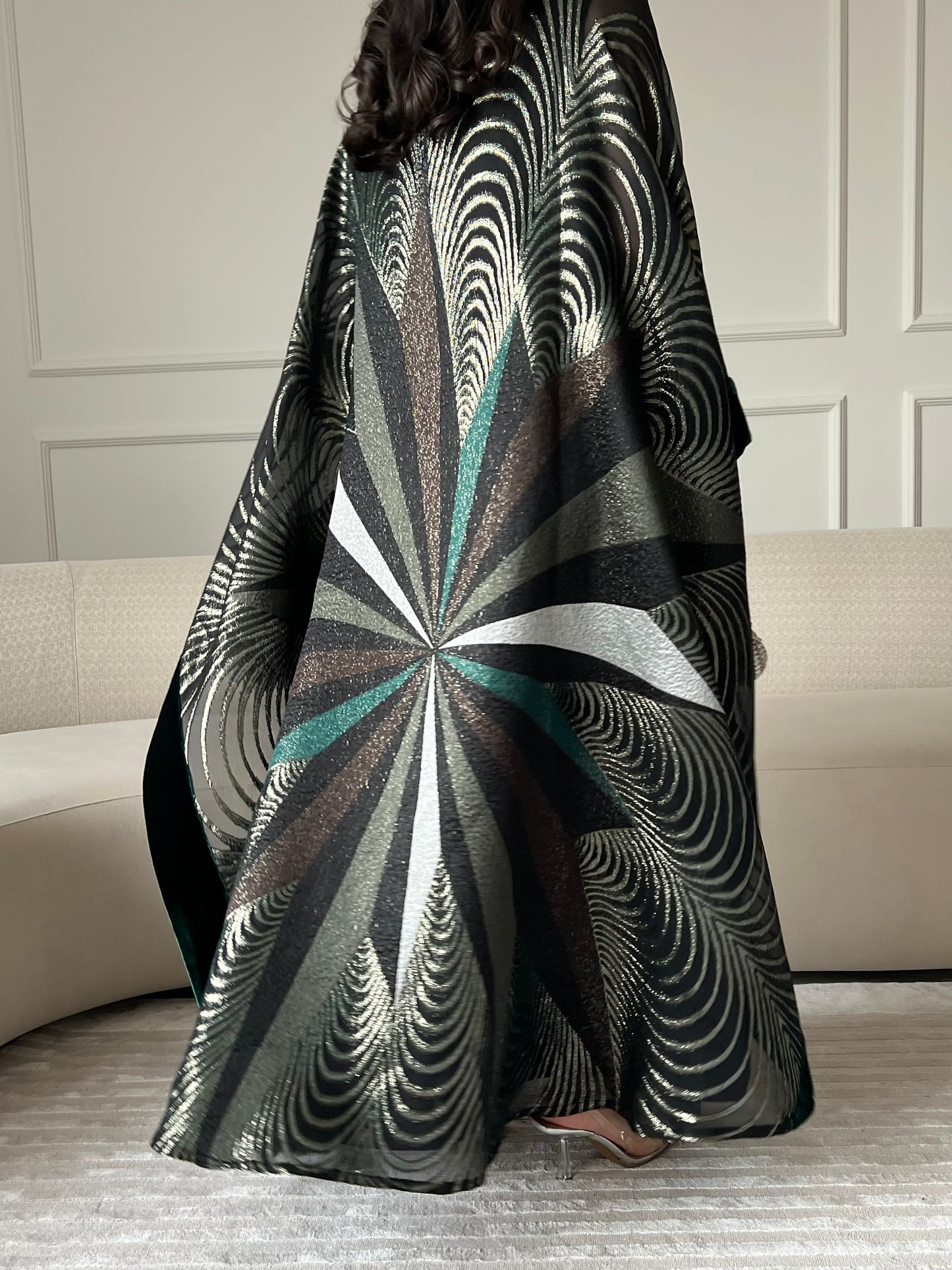 DN245 - VELVET x ORGANZA PRINT