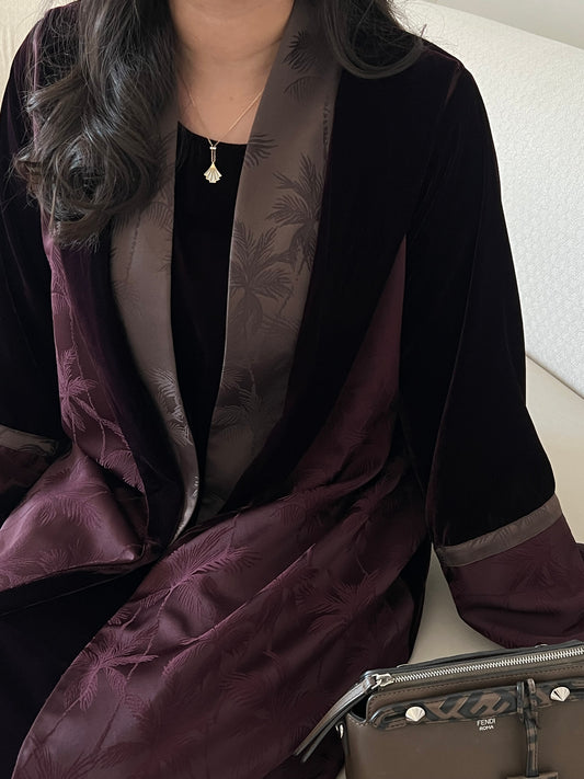 DN213 - VELVET PALM ABAYA