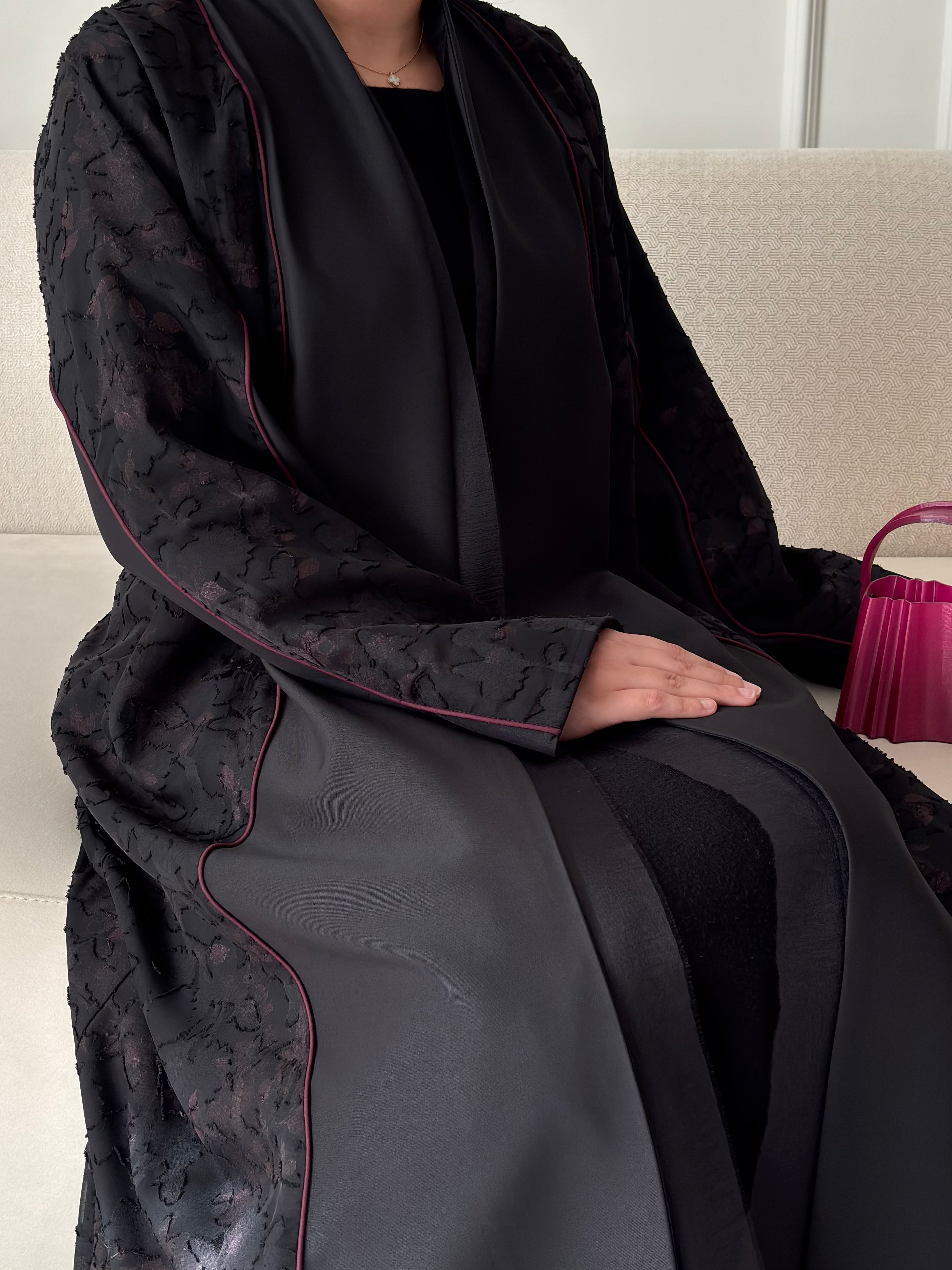 DN275 - FLORAL ABAYA