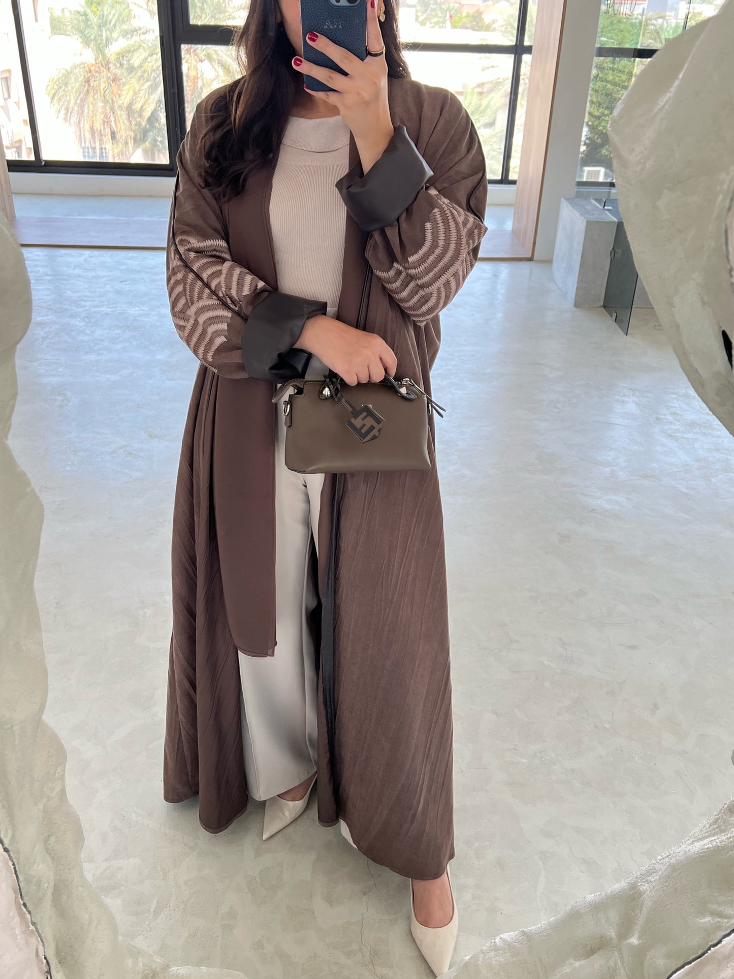 DN051 - LEATHER ABAYA