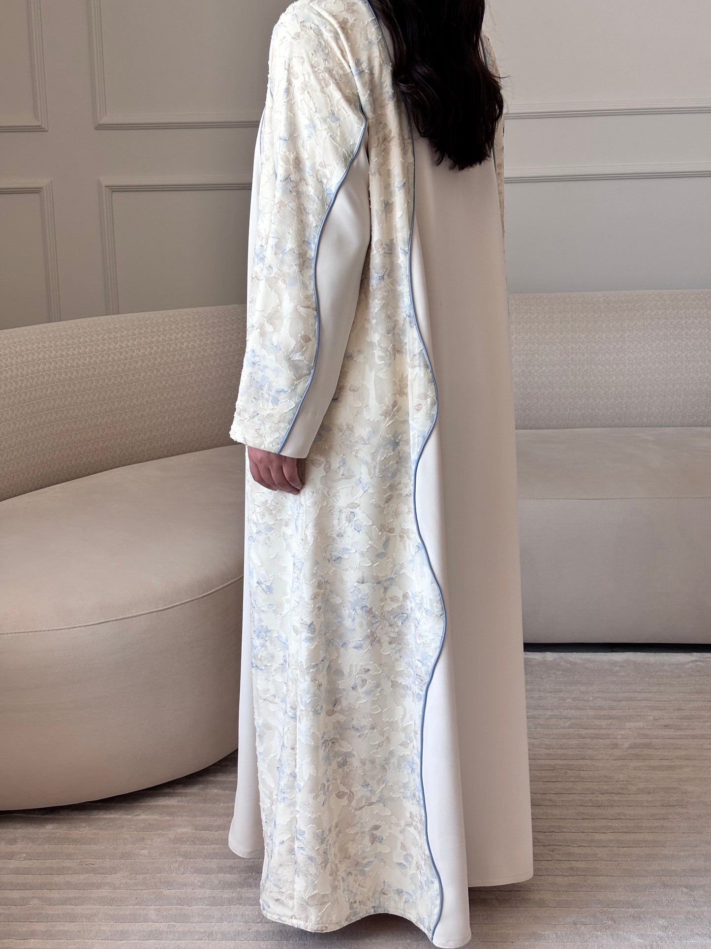 DN273 - FLORAL ABAYA