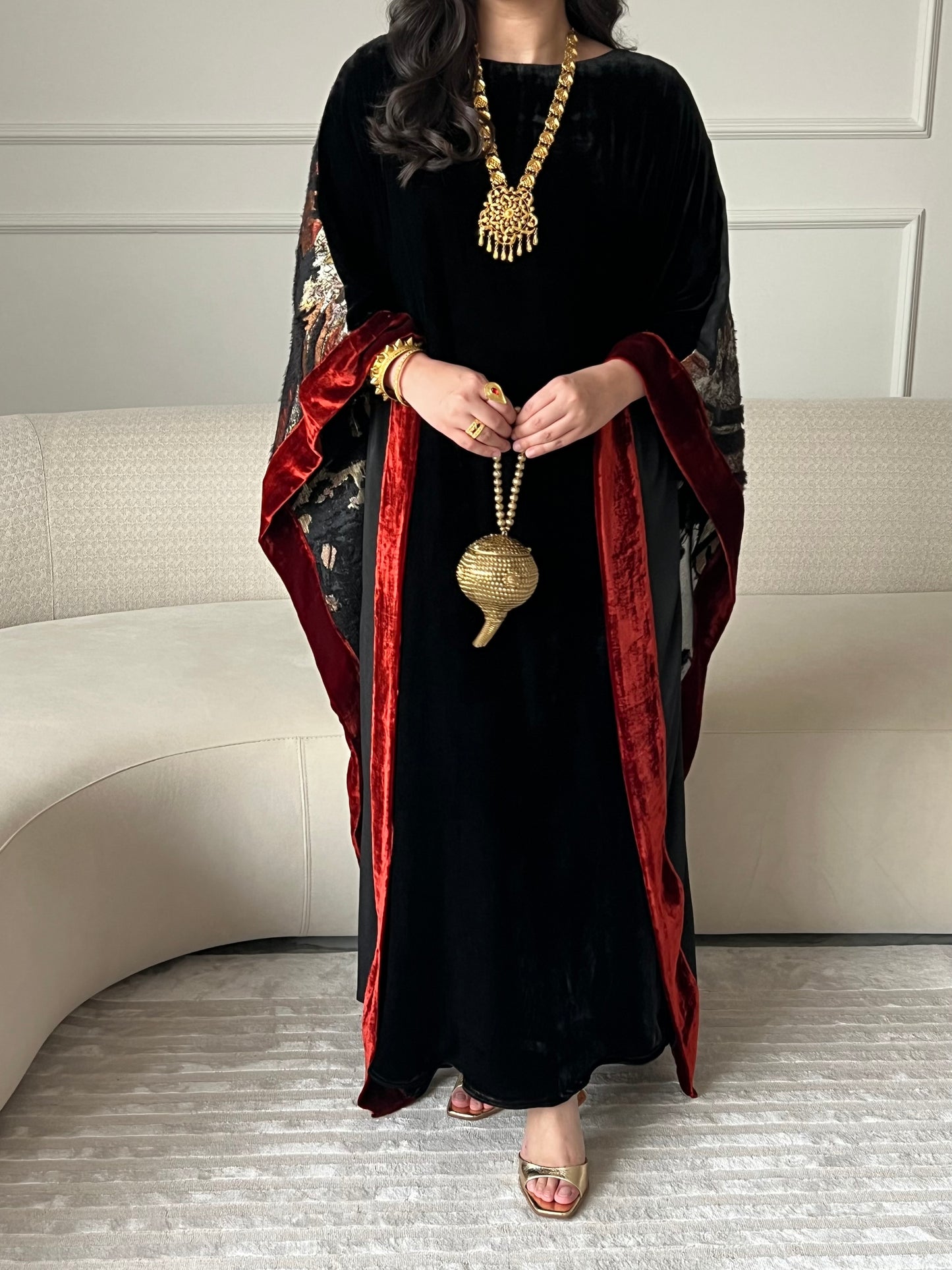 DN246 - VELVET x ORGANZA PRINT