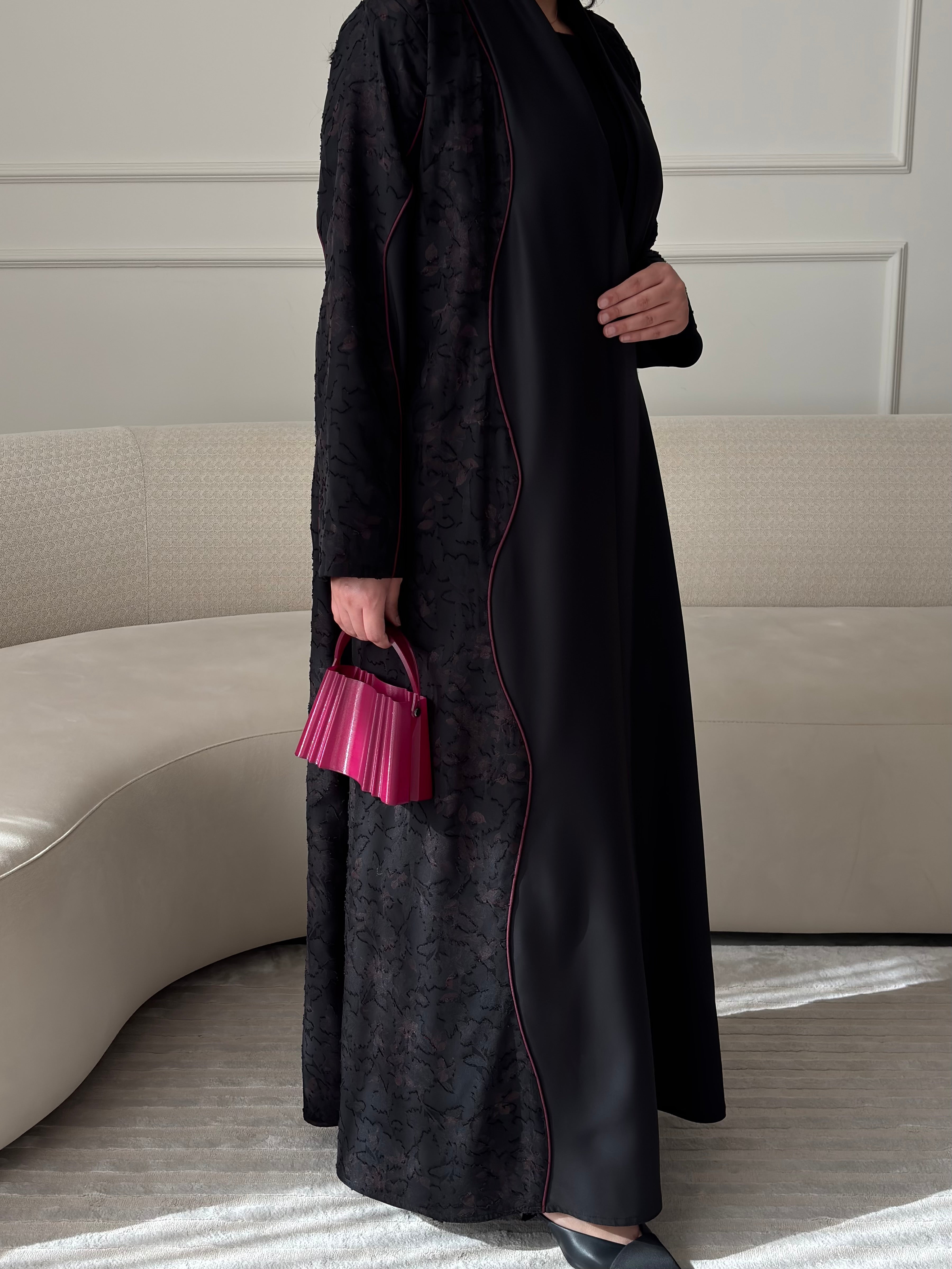 DN275 - FLORAL ABAYA