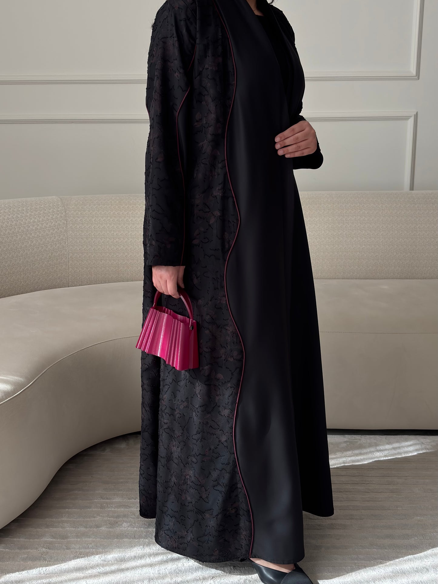 DN275 - FLORAL ABAYA
