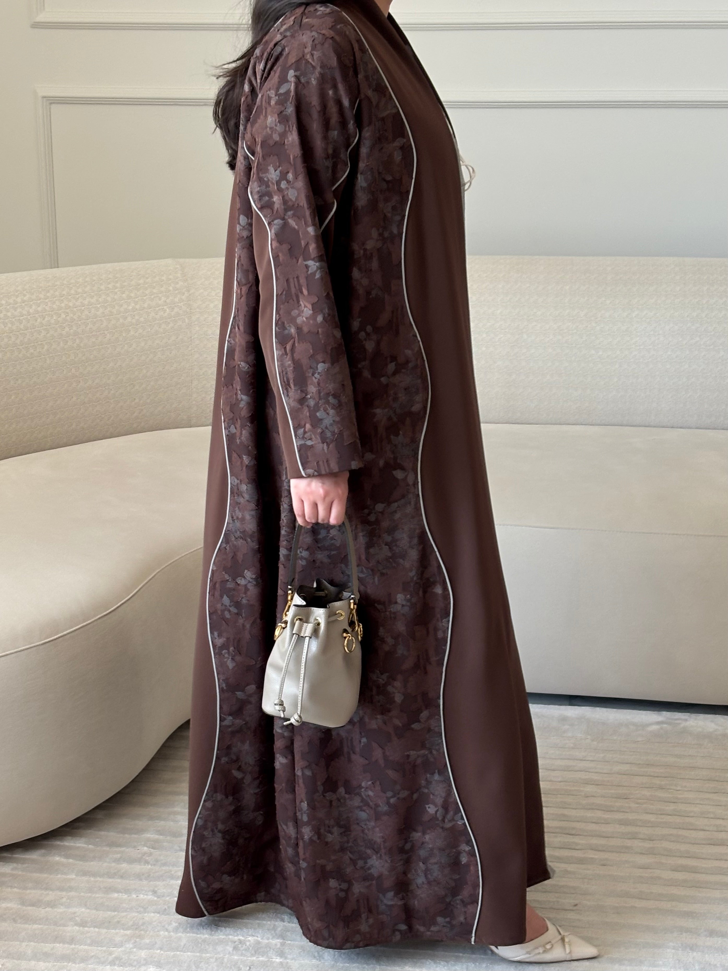 DN274 - FLORAL ABAYA