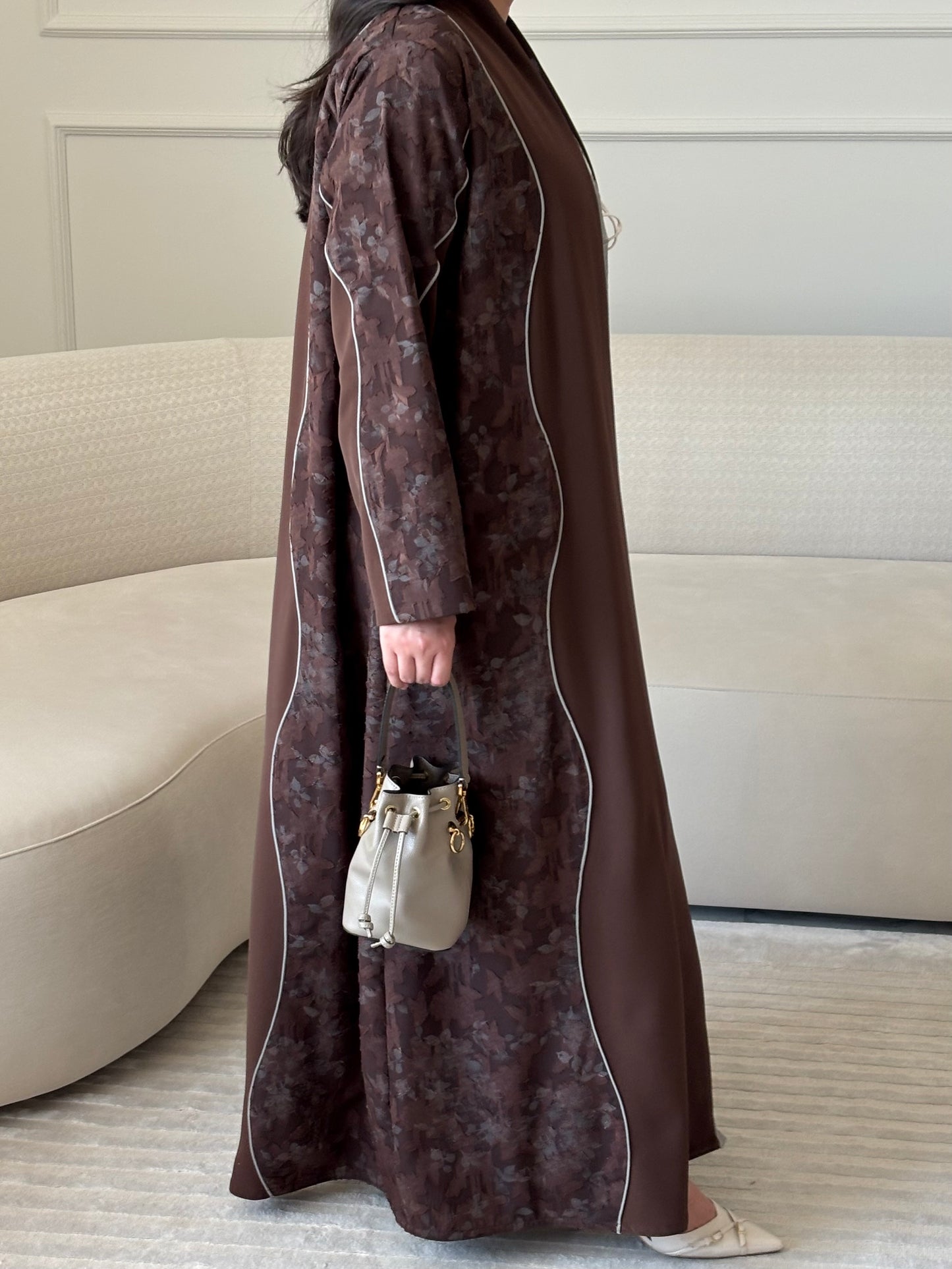 DN274 - FLORAL ABAYA