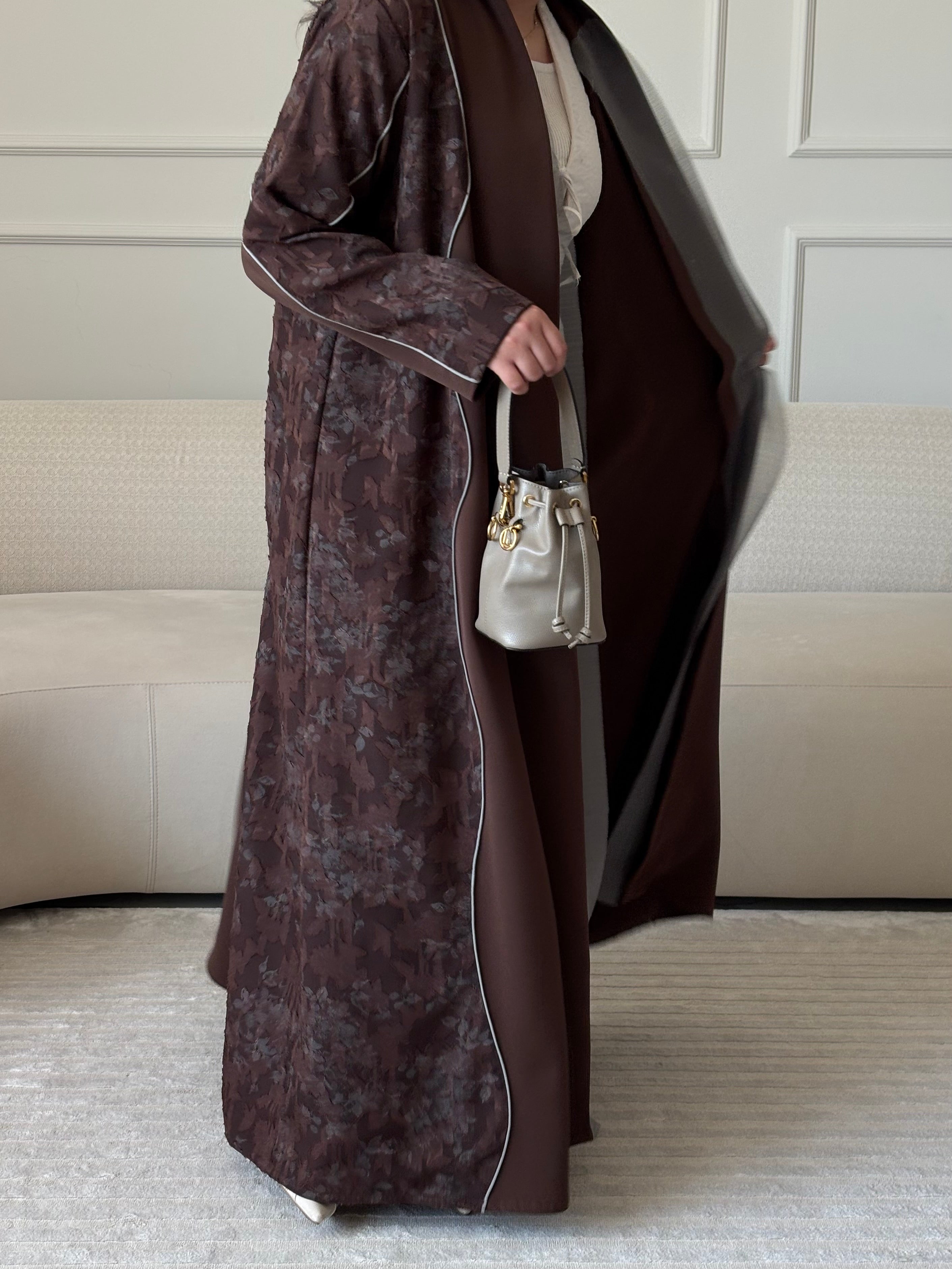 DN274 - FLORAL ABAYA