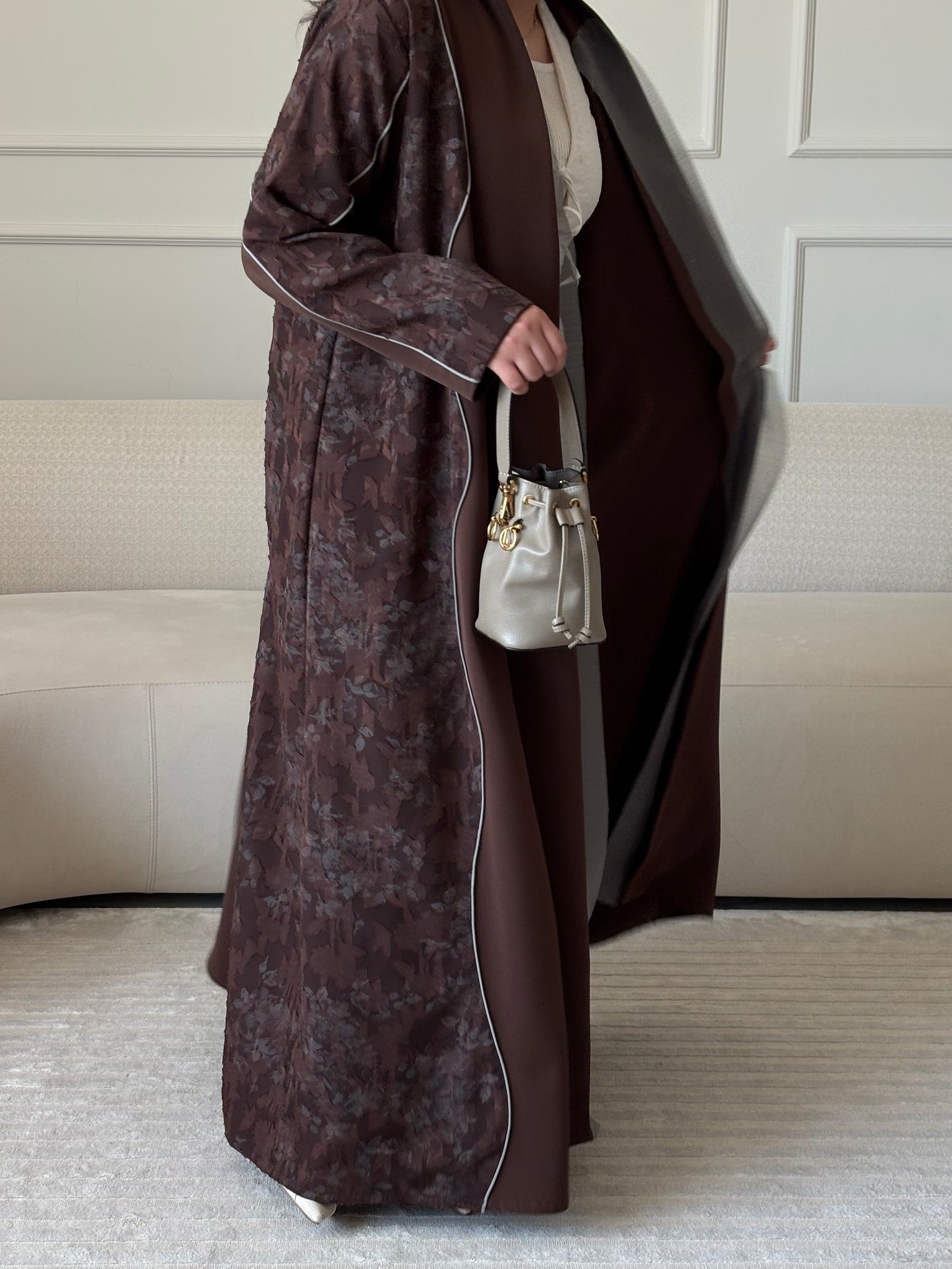 DN274 - FLORAL ABAYA