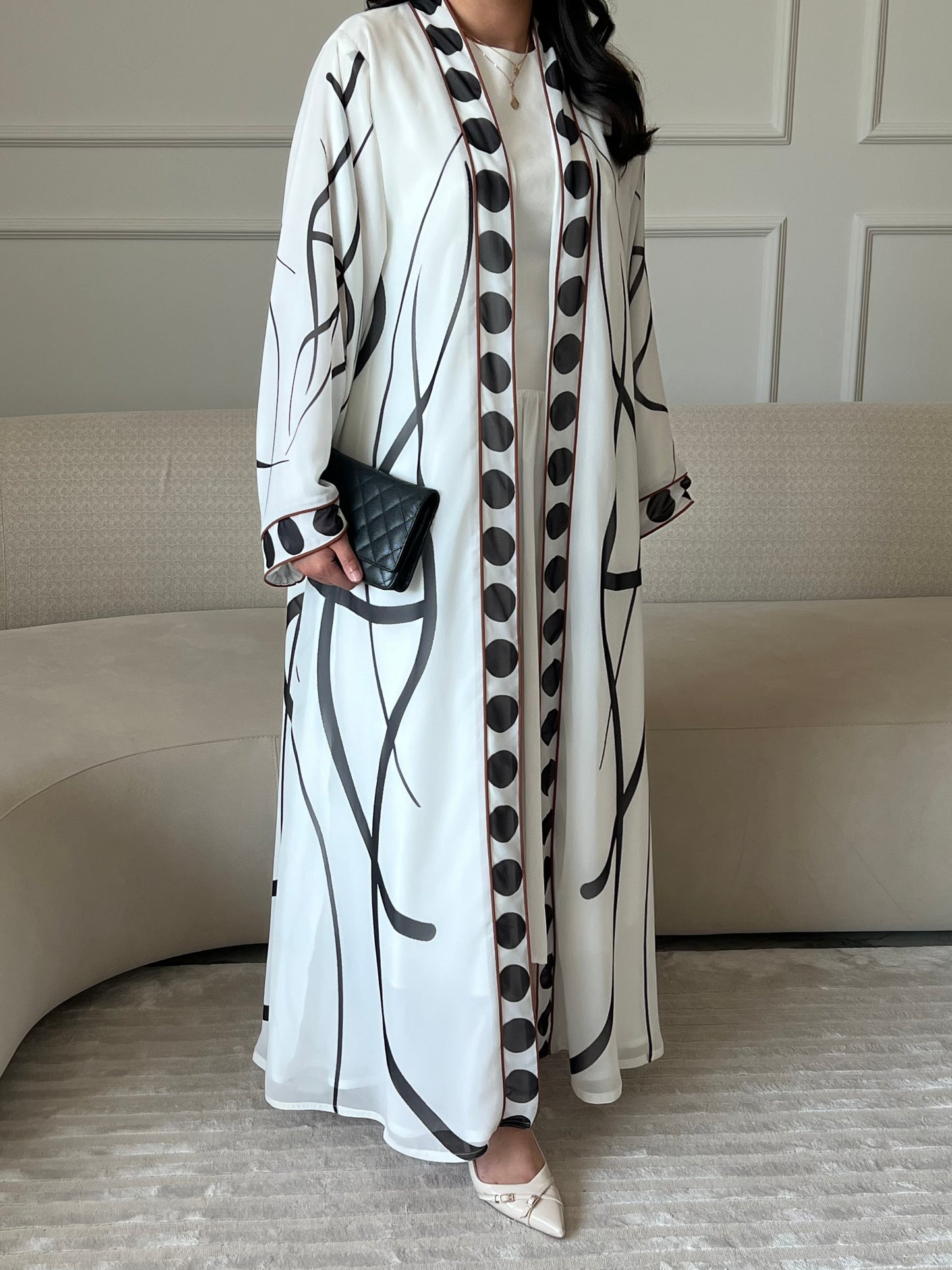 DN264 - POLKA DOT ABAYA