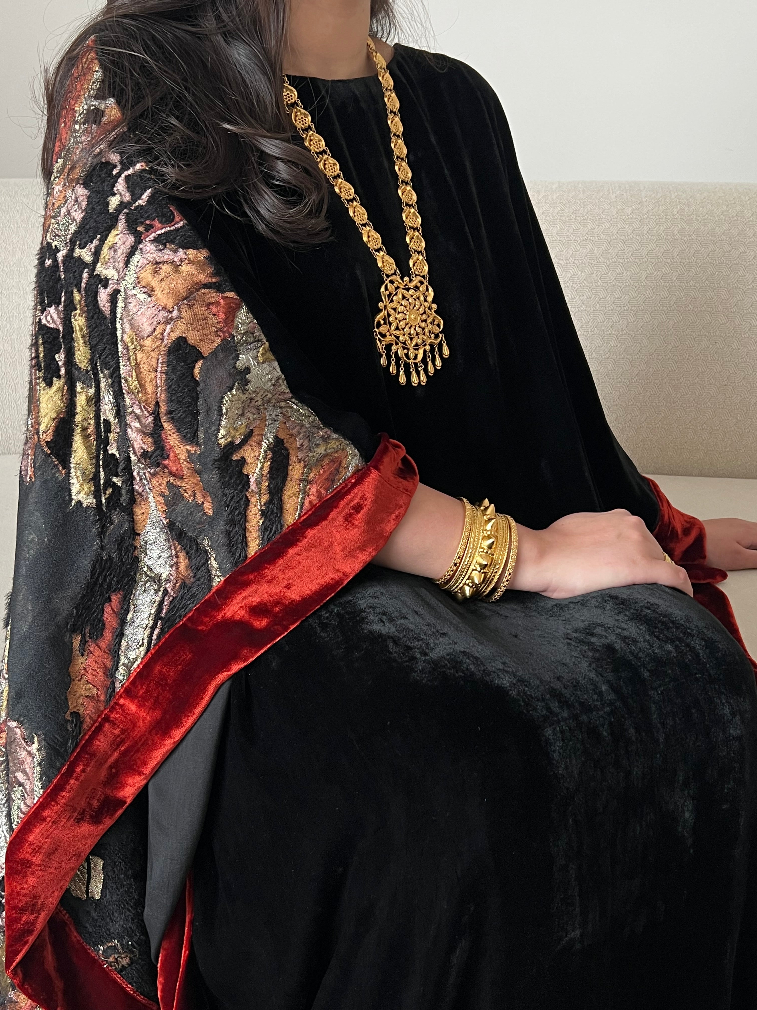 DN246 - VELVET x ORGANZA PRINT