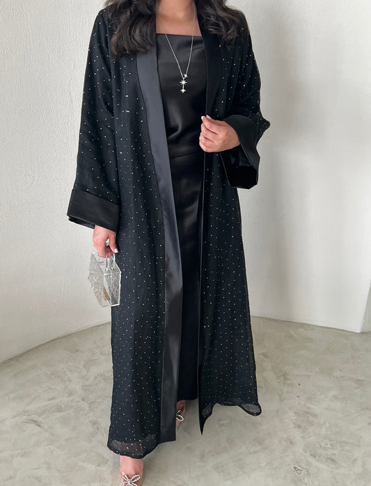 DN160 - BLACK CRYSTAL ABAYA