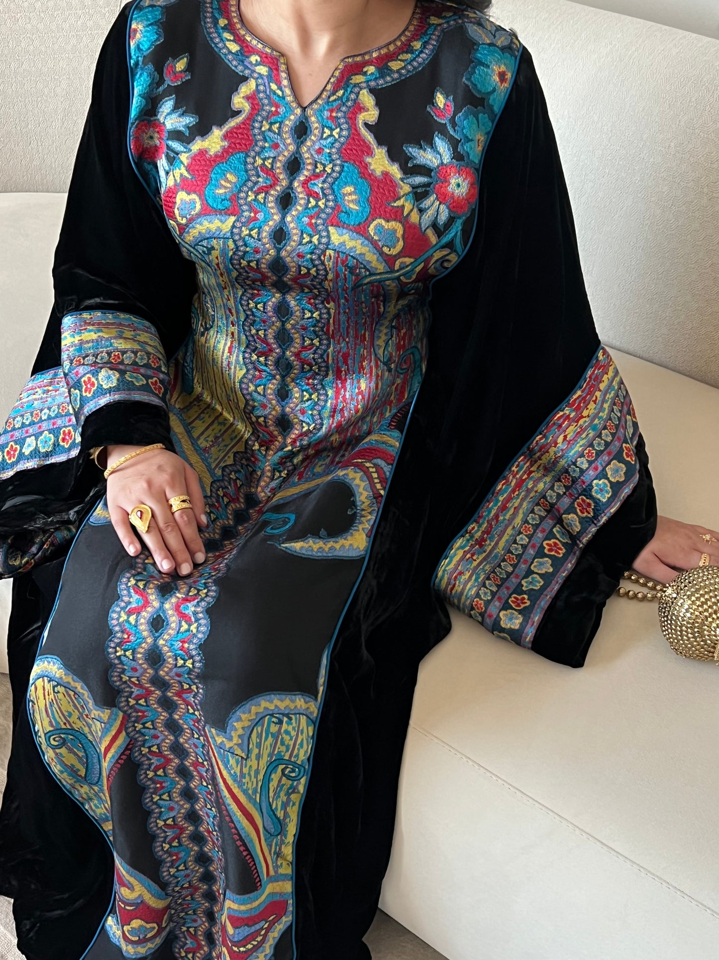 DN239 - PATTERNED KAFTAN