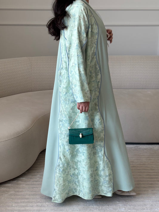 DN272 - FLORAL ABAYA
