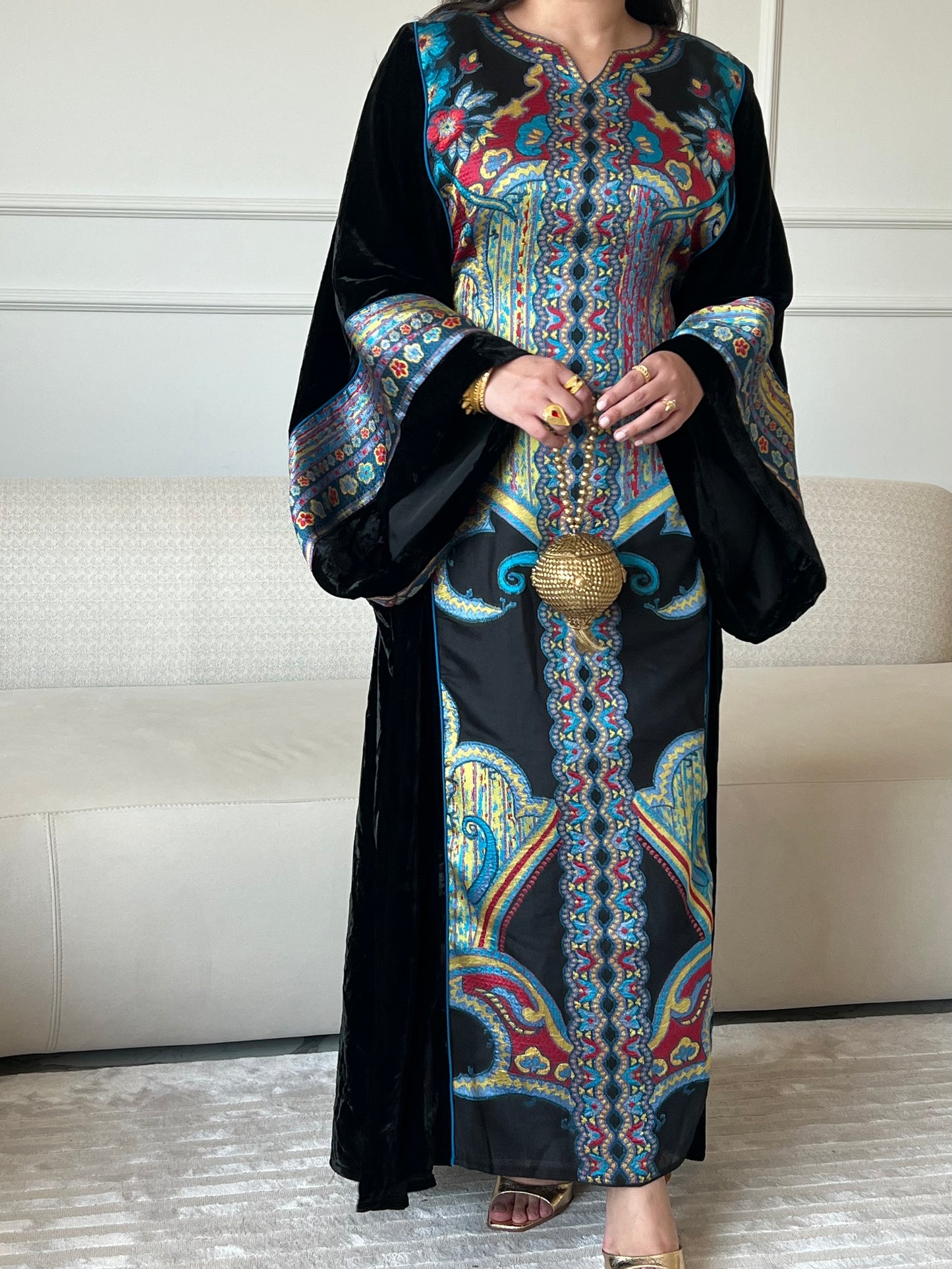 DN239 - PATTERNED KAFTAN