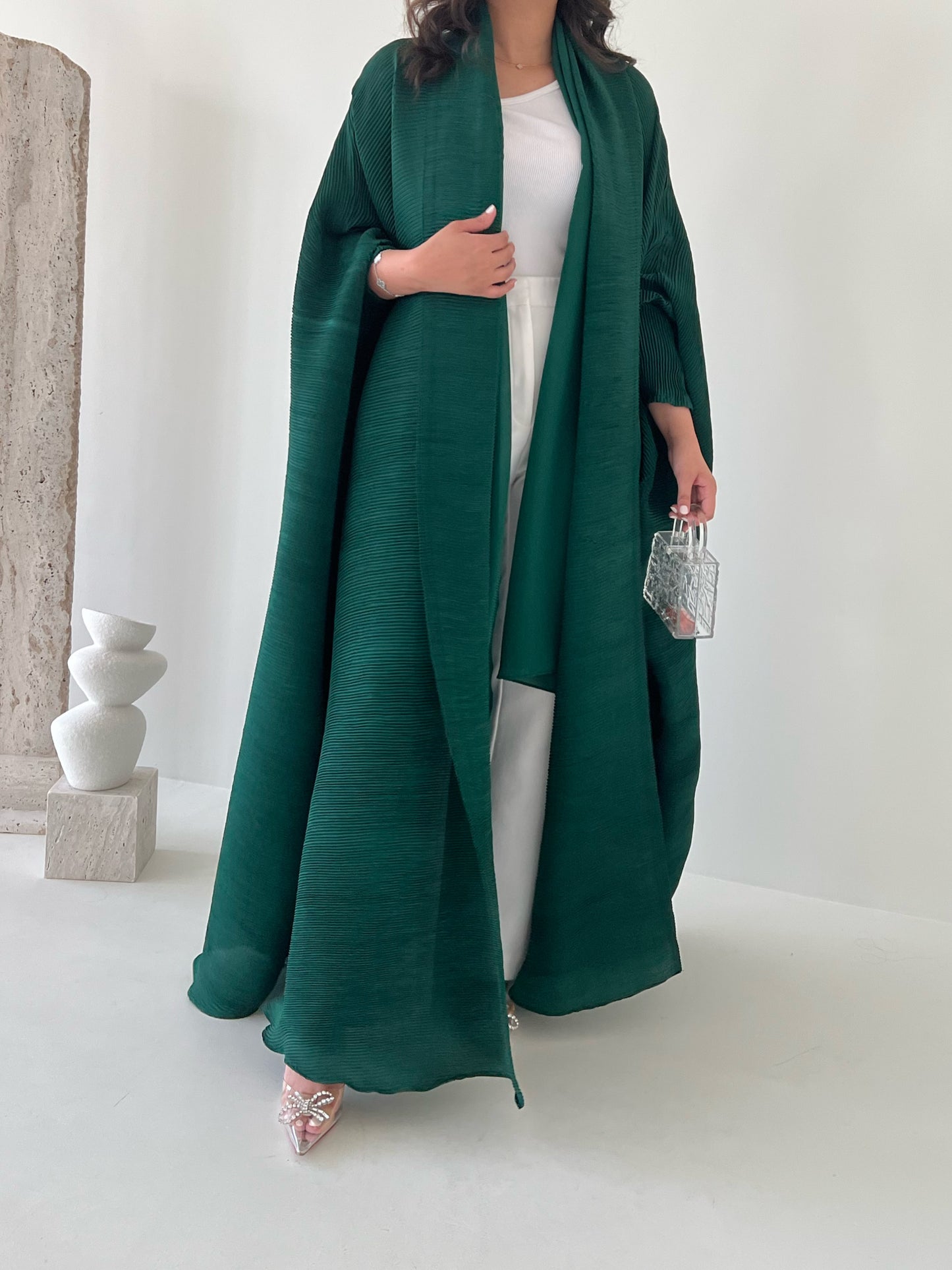 DN054 - GREEN PLEATED