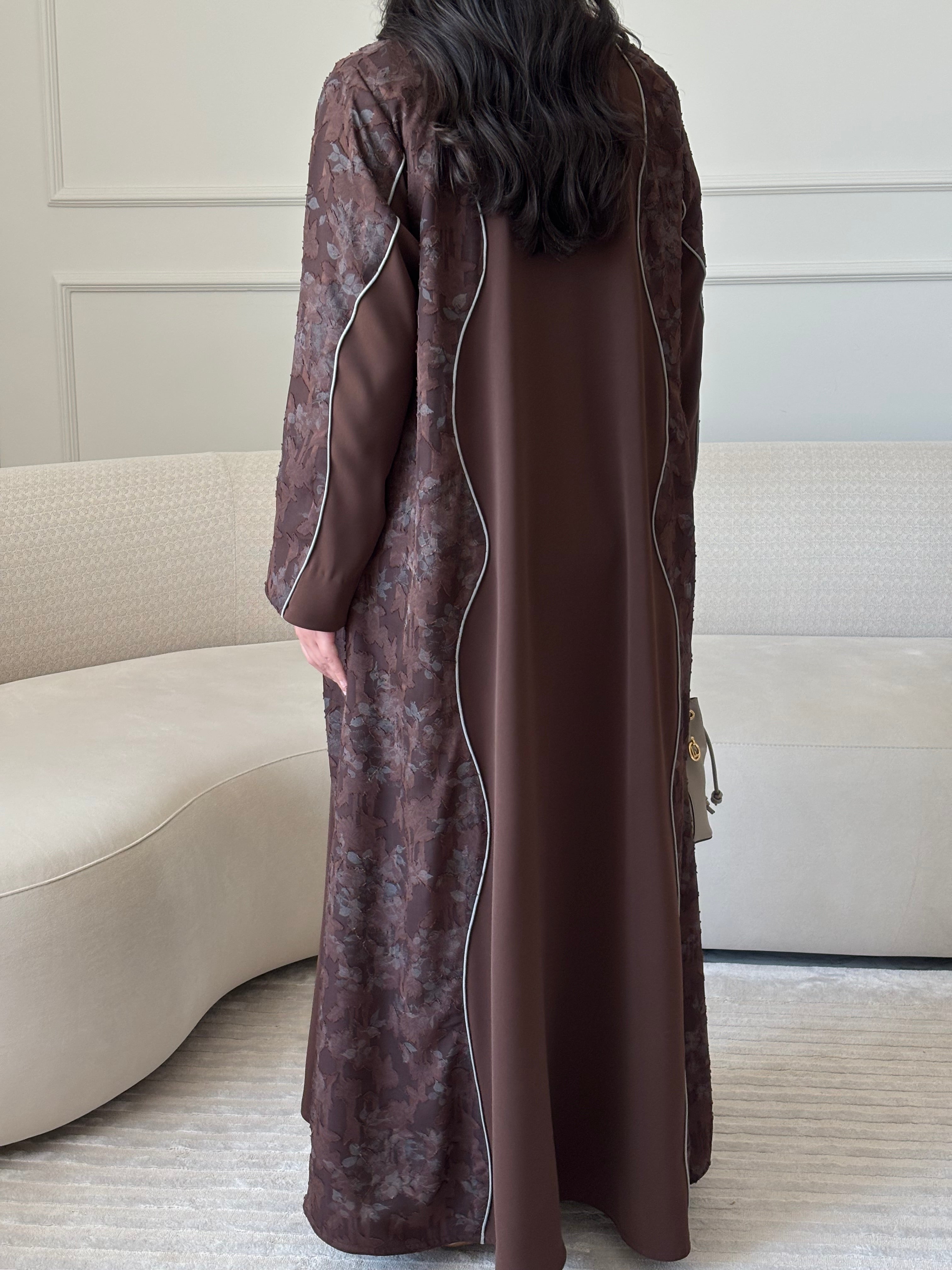DN274 - FLORAL ABAYA