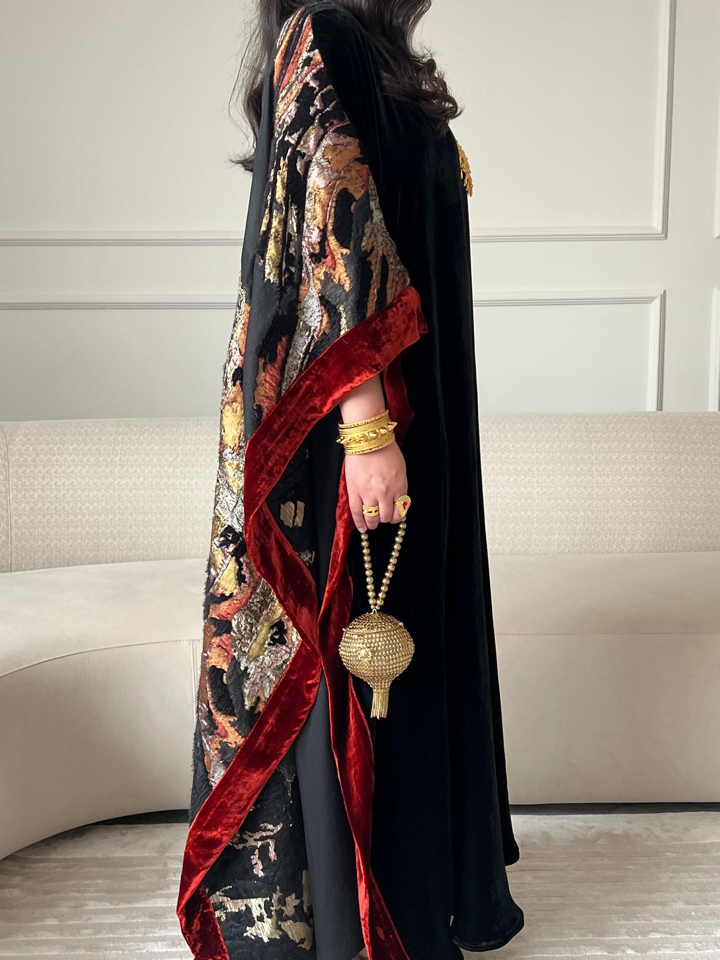 DN246 - VELVET x ORGANZA PRINT